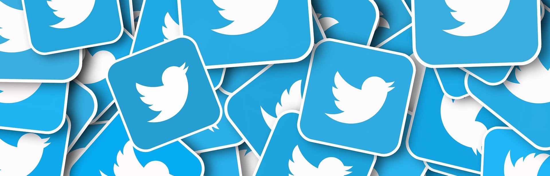 Várias plaquinhas do Twitter cobrindo toda a imagem